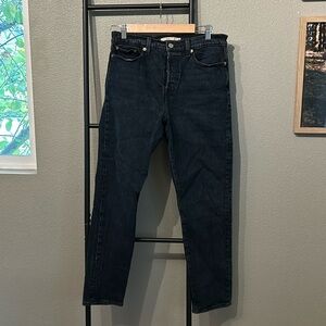 Levi’s wedgie straight jeans black